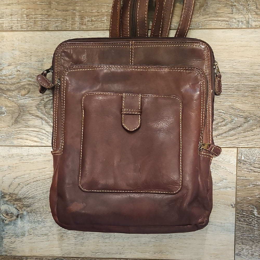 Chaos Leather Collection Convertible Sling/Backpack